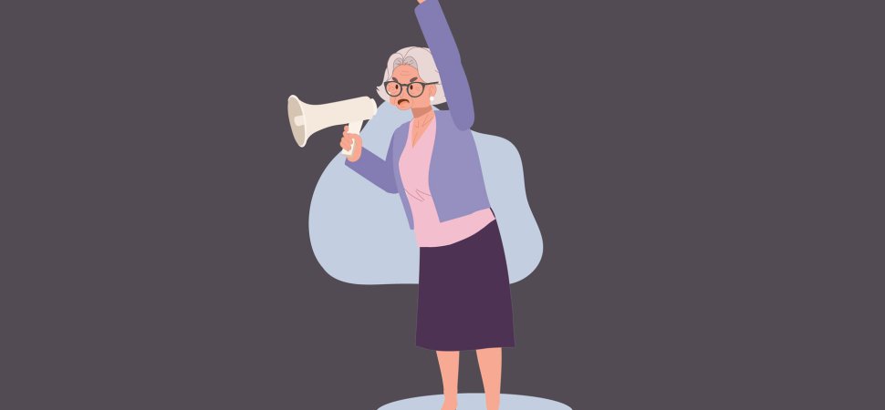 Why Did Elderly Protesters Rail Against Dropbox at an Adweek Conference?