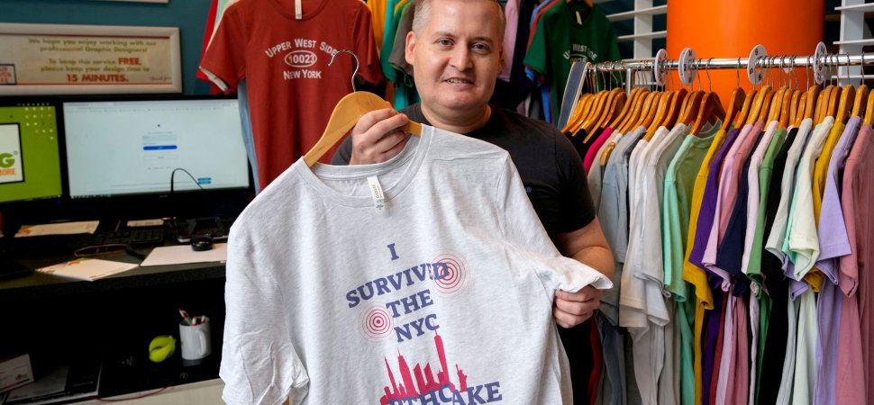 How a Small Business Made an NYC Earthquake T-Shirt in Less Than an Hour--and Sold More Than 1,000